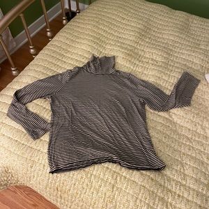 Striped turtleneck
